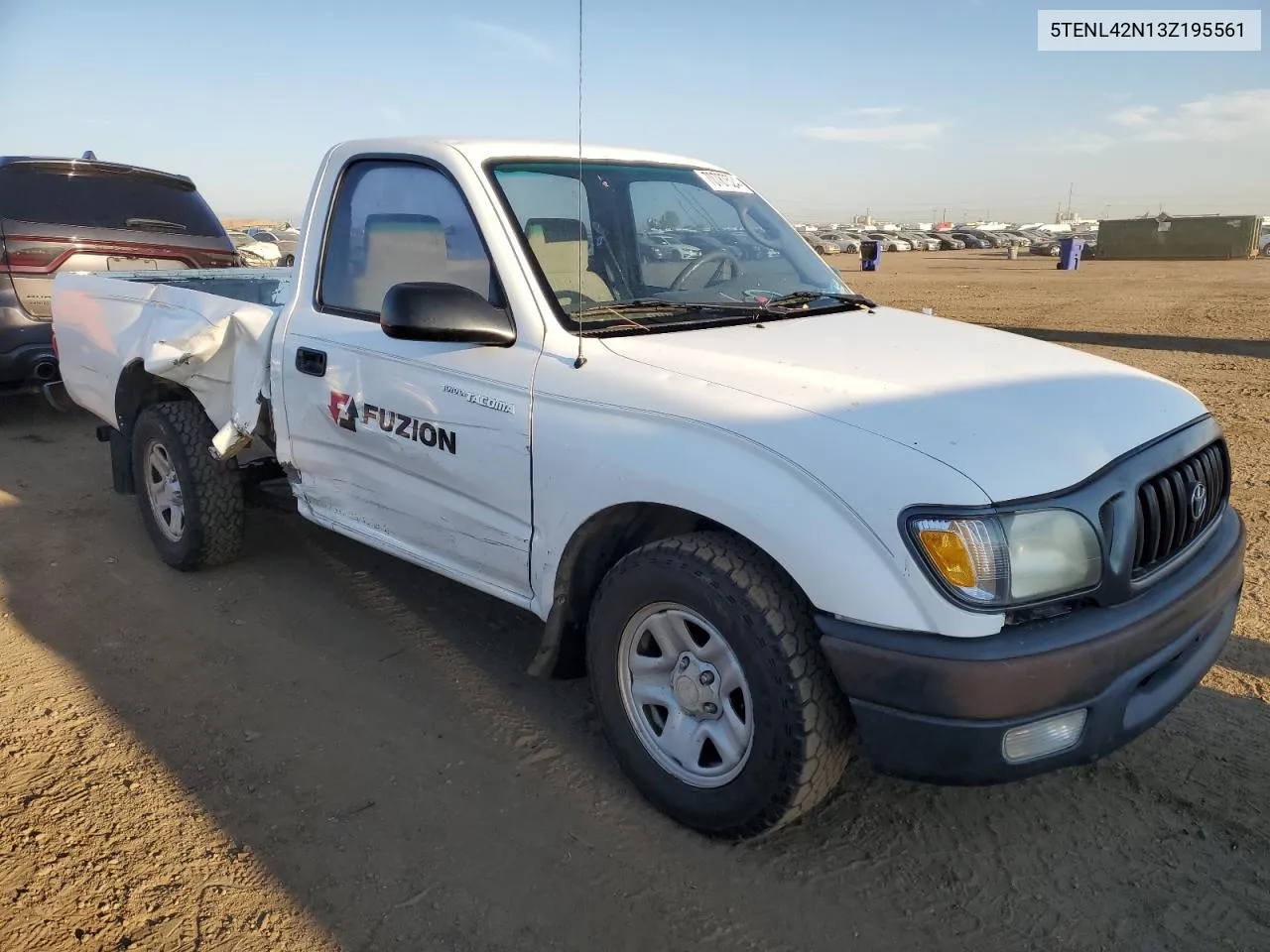 2003 Toyota Tacoma VIN: 5TENL42N13Z195561 Lot: 70787524