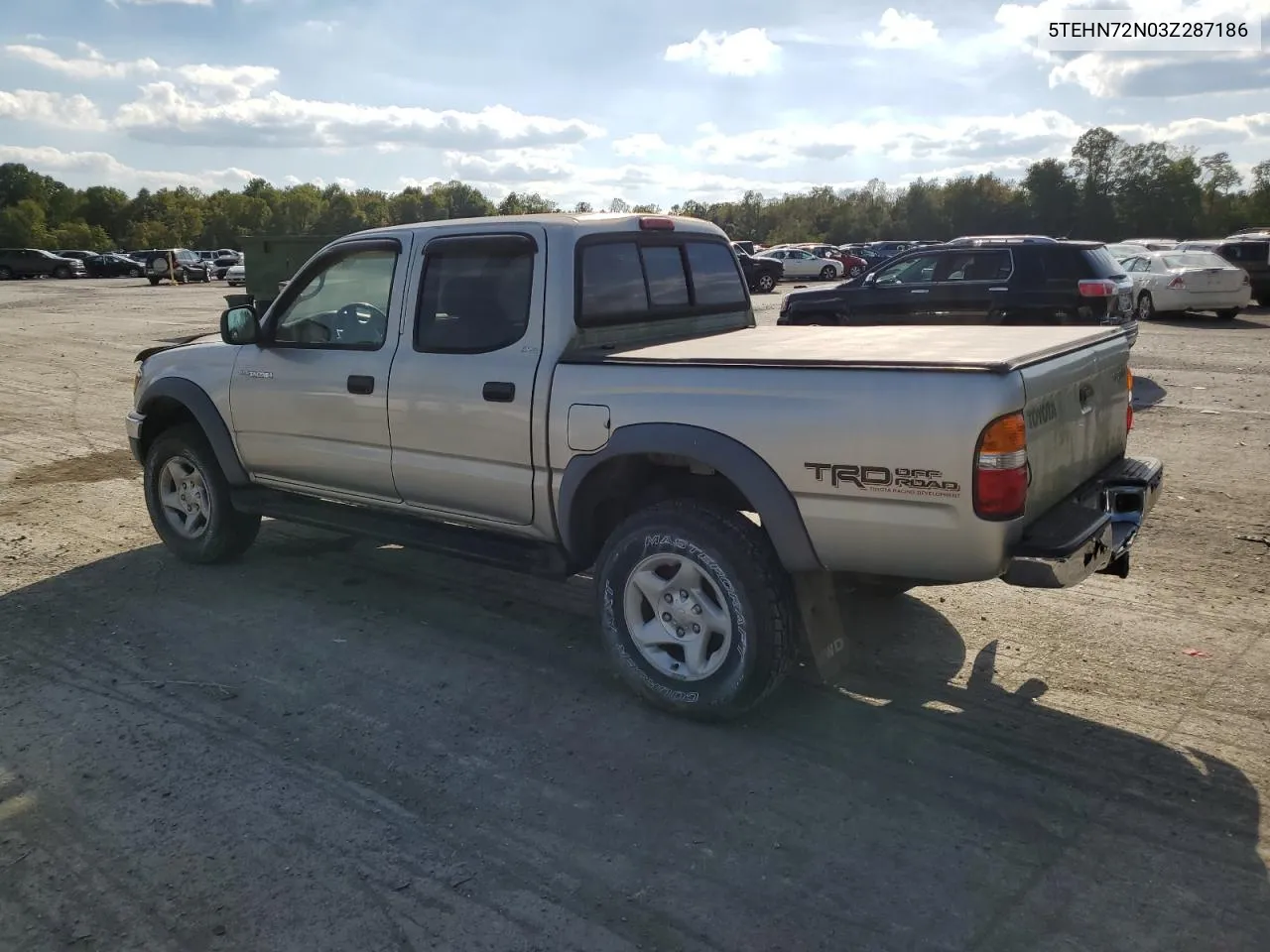 2003 Toyota Tacoma Double Cab VIN: 5TEHN72N03Z287186 Lot: 70876754