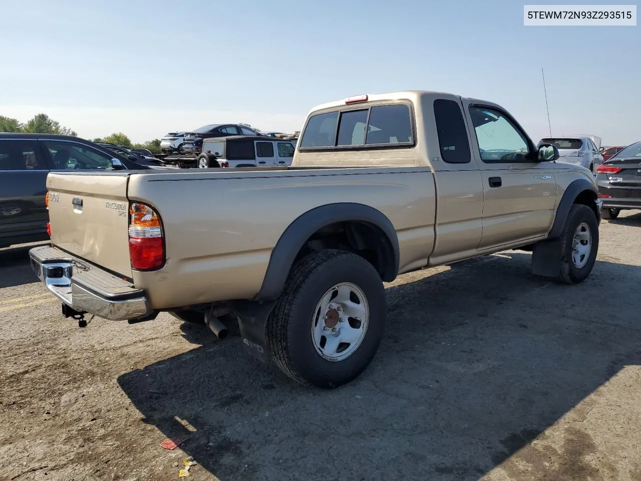 2003 Toyota Tacoma Xtracab VIN: 5TEWM72N93Z293515 Lot: 70960084