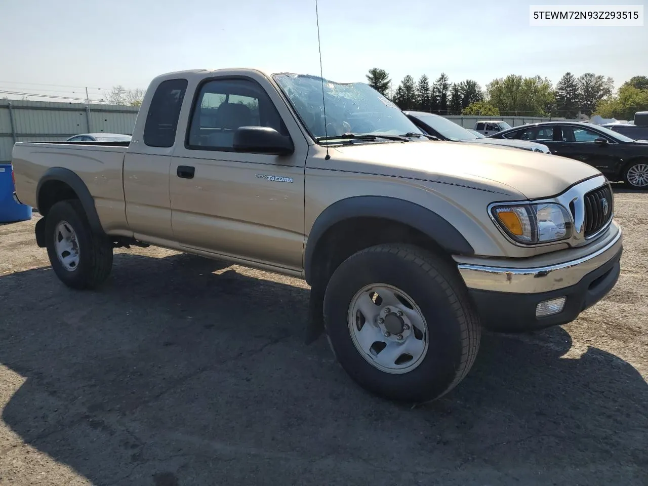 2003 Toyota Tacoma Xtracab VIN: 5TEWM72N93Z293515 Lot: 70960084