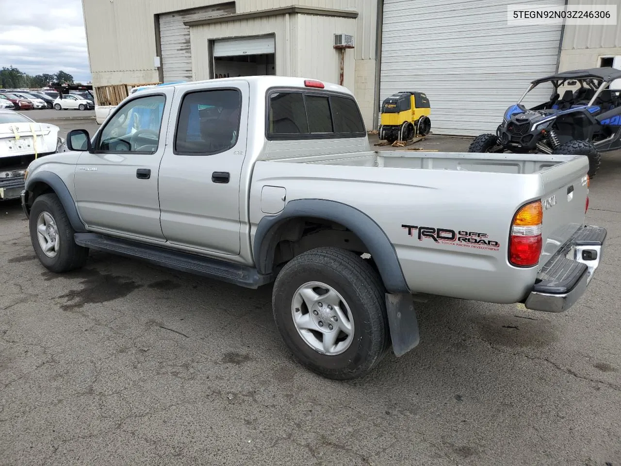 2003 Toyota Tacoma Double Cab Prerunner VIN: 5TEGN92N03Z246306 Lot: 71057444