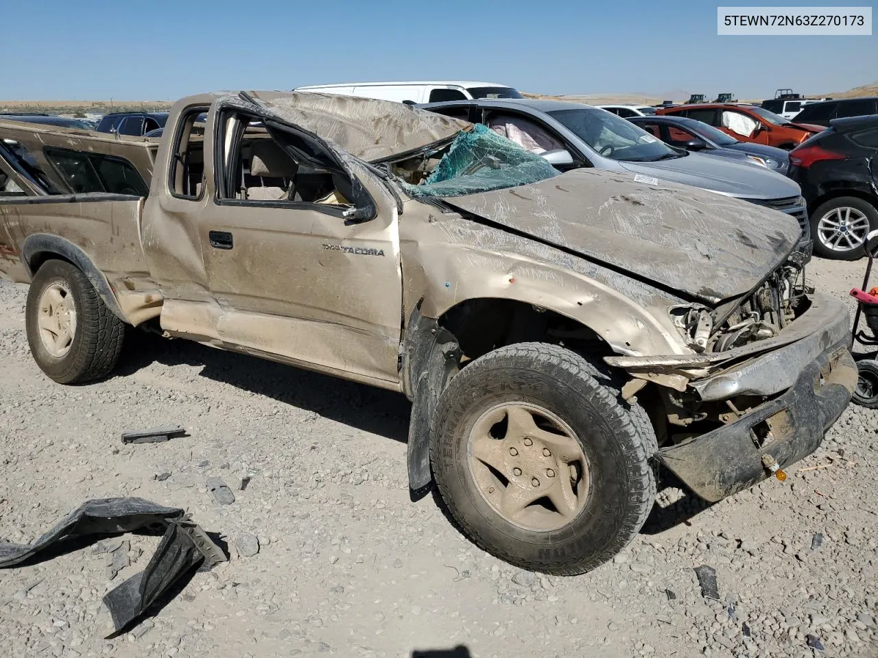 2003 Toyota Tacoma Xtracab VIN: 5TEWN72N63Z270173 Lot: 71210514