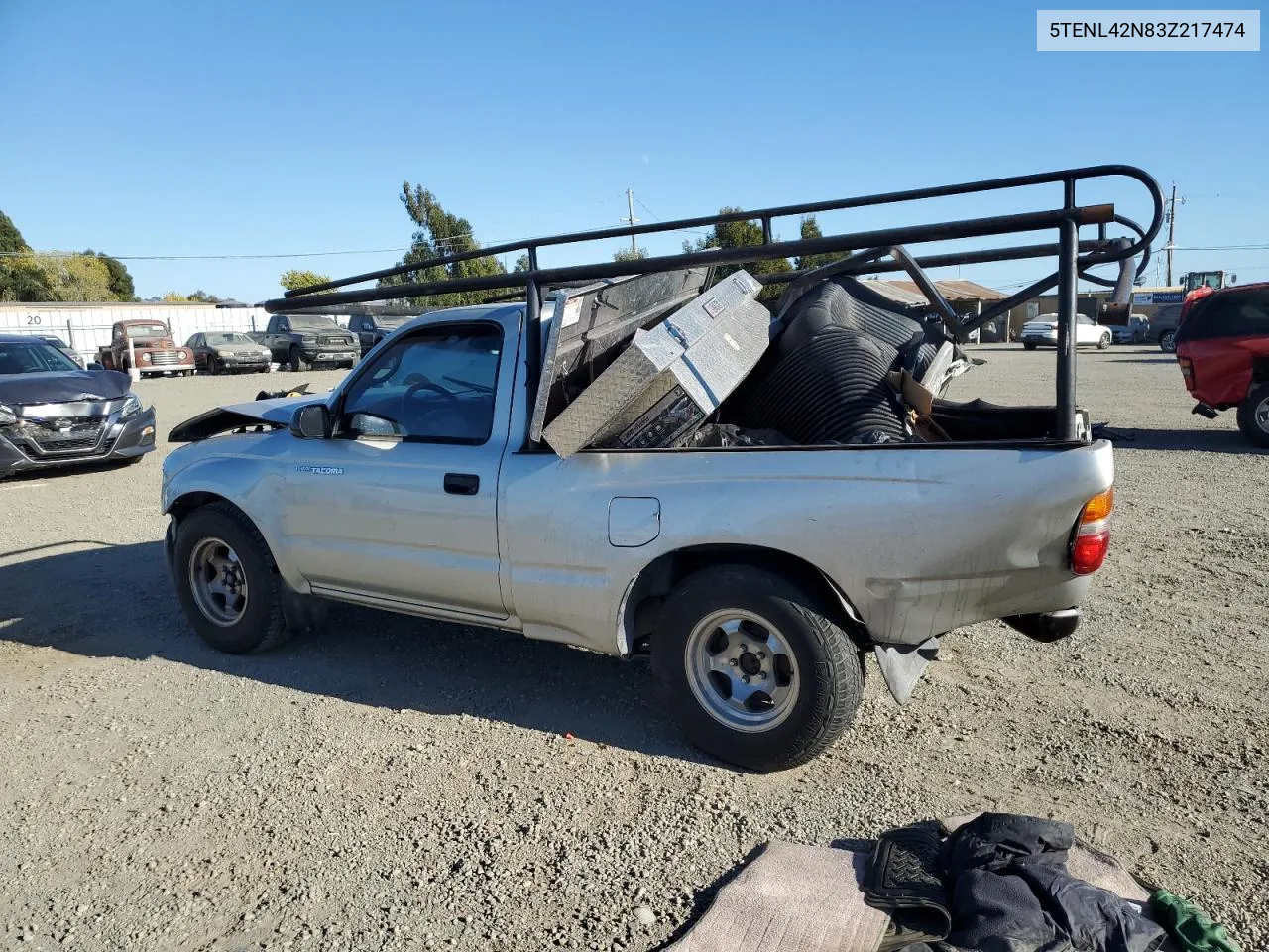 2003 Toyota Tacoma VIN: 5TENL42N83Z217474 Lot: 71500474