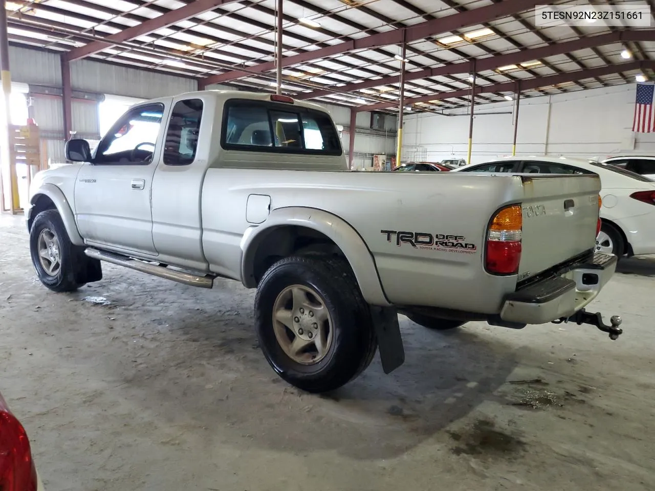 2003 Toyota Tacoma Xtracab Prerunner VIN: 5TESN92N23Z151661 Lot: 71669304