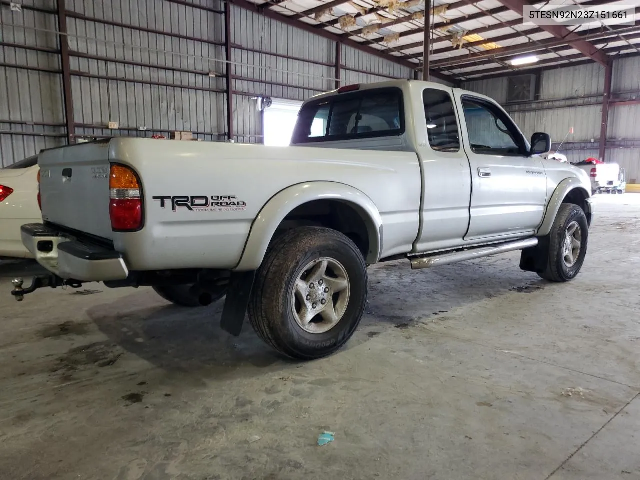 2003 Toyota Tacoma Xtracab Prerunner VIN: 5TESN92N23Z151661 Lot: 71669304