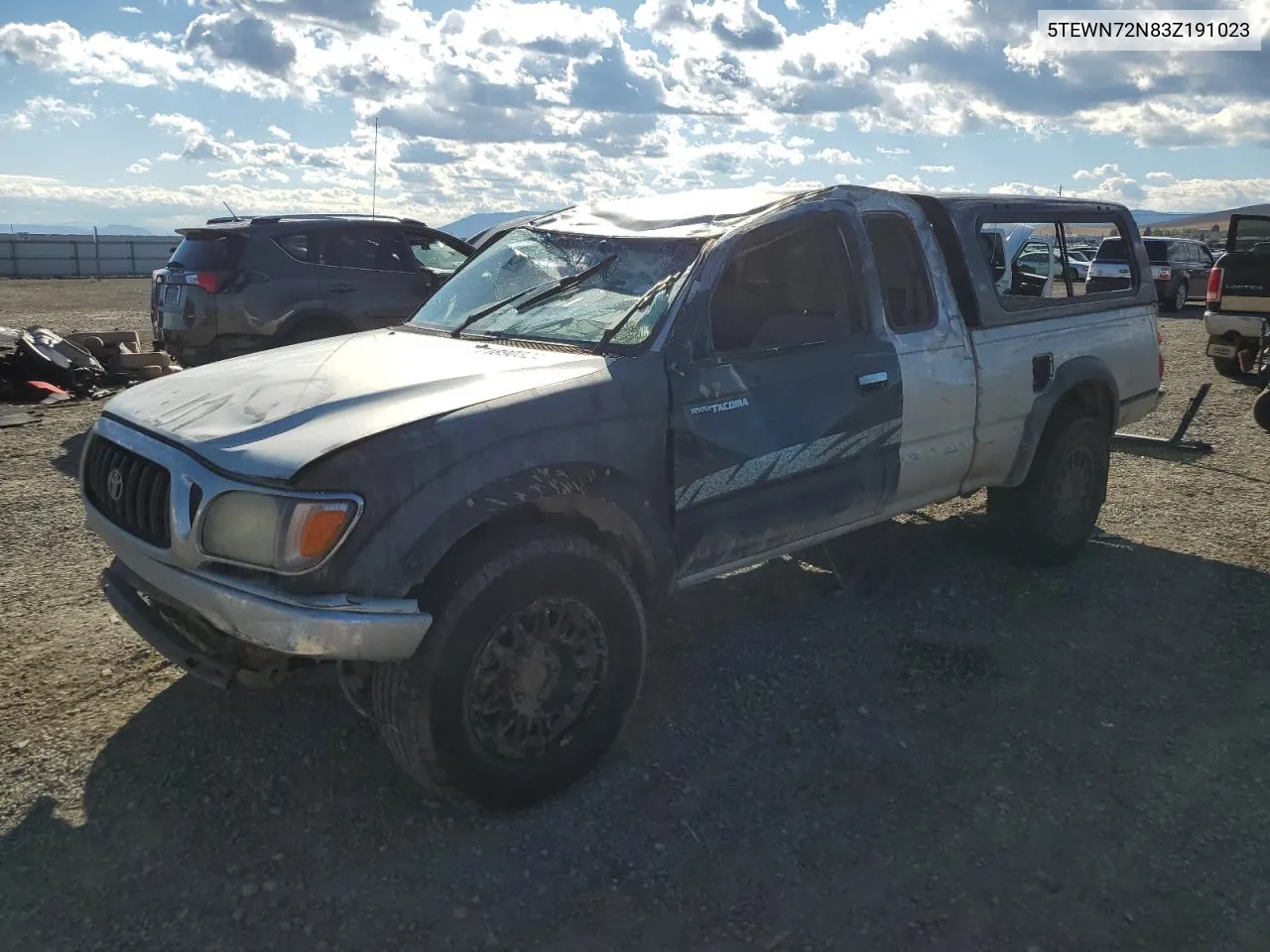 2003 Toyota Tacoma Xtracab VIN: 5TEWN72N83Z191023 Lot: 71890324