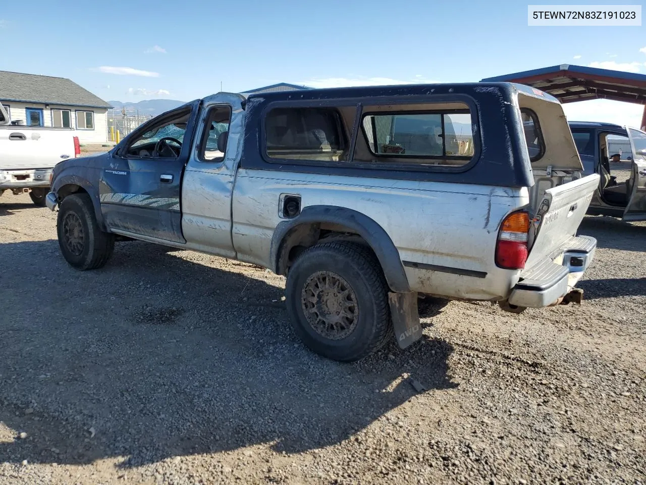 2003 Toyota Tacoma Xtracab VIN: 5TEWN72N83Z191023 Lot: 71890324