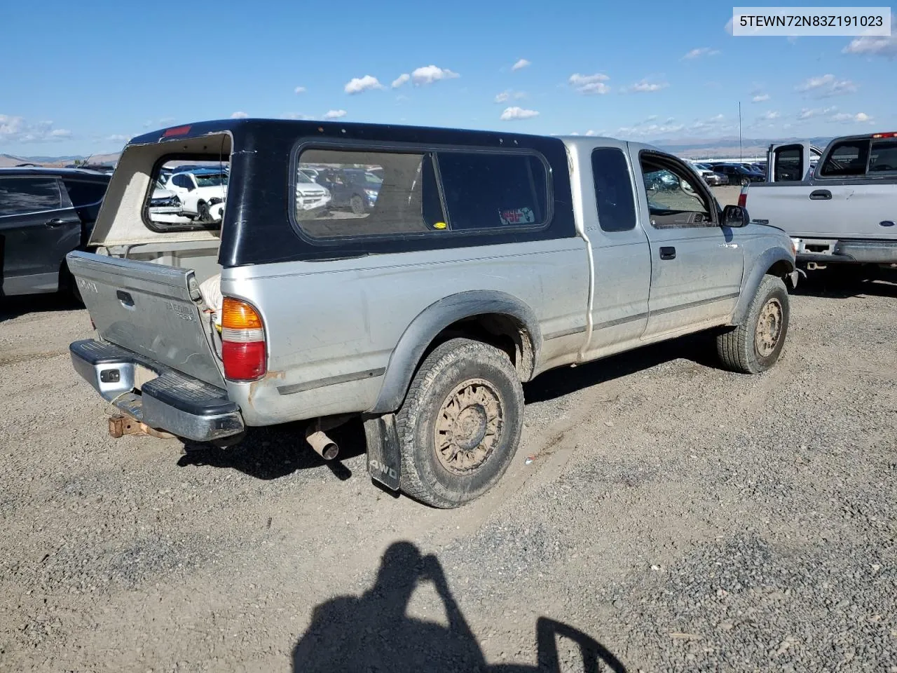 2003 Toyota Tacoma Xtracab VIN: 5TEWN72N83Z191023 Lot: 71890324