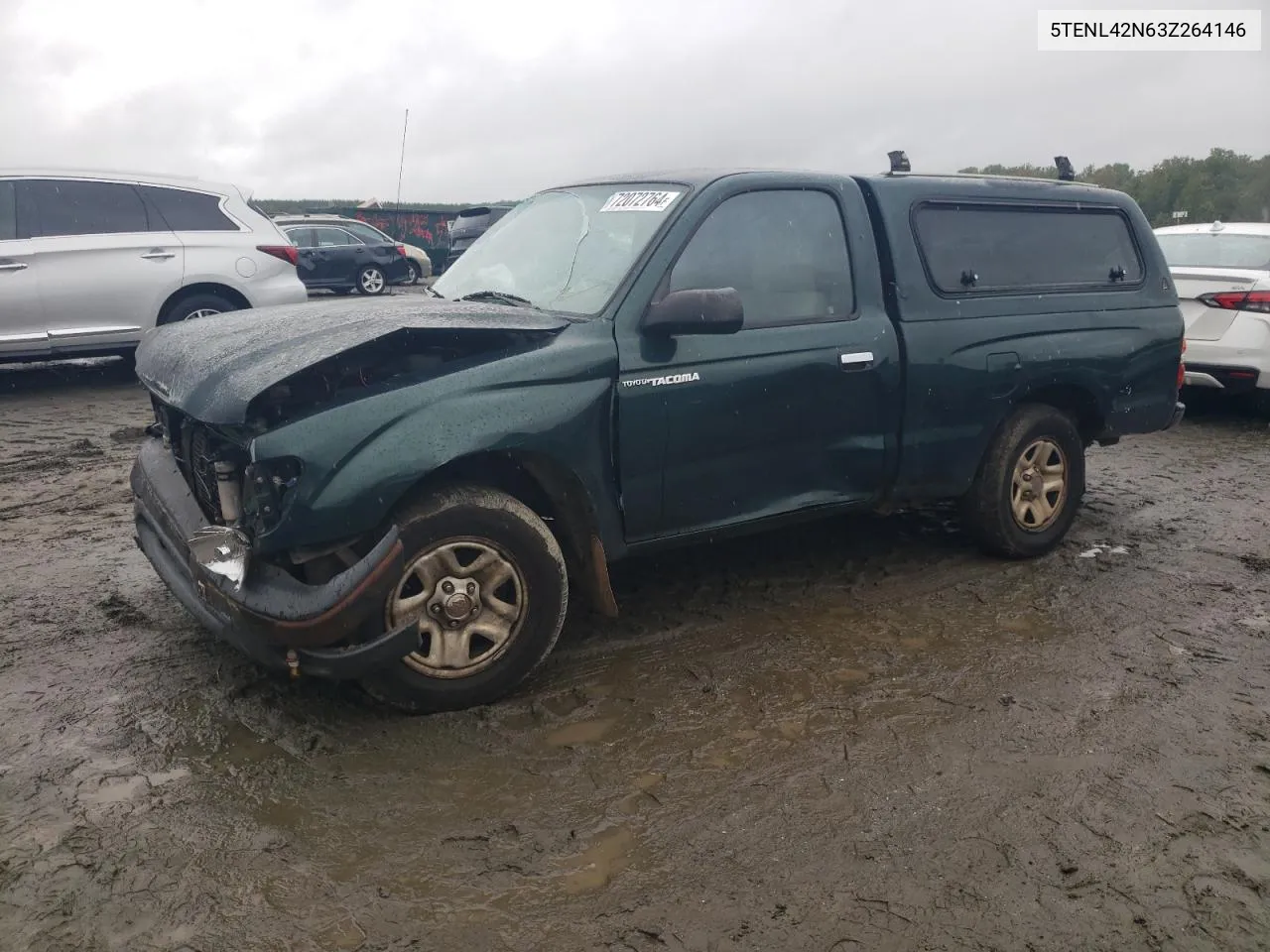 2003 Toyota Tacoma VIN: 5TENL42N63Z264146 Lot: 72072764