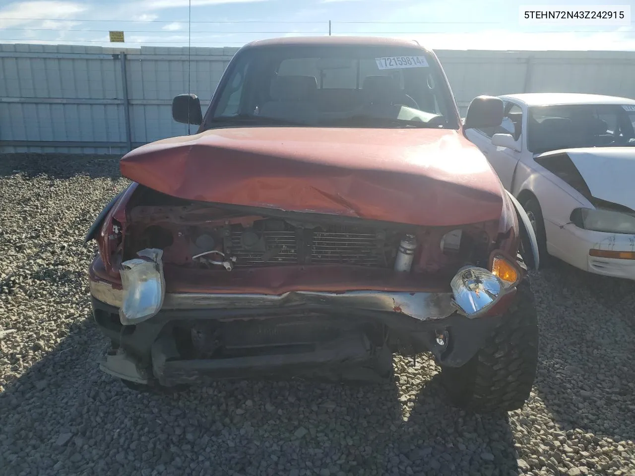 2003 Toyota Tacoma Double Cab VIN: 5TEHN72N43Z242915 Lot: 72159814