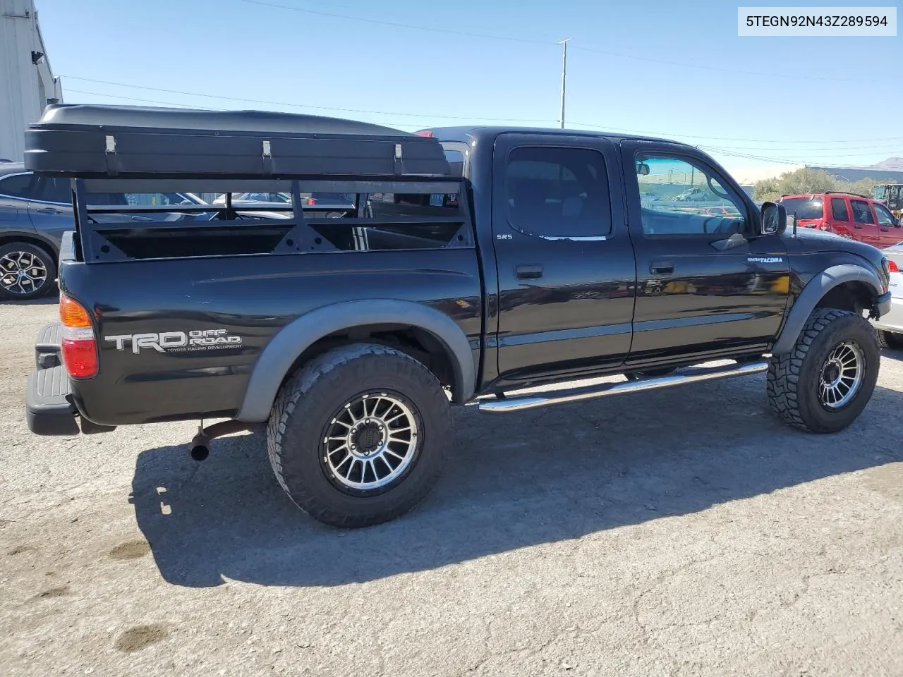 2003 Toyota Tacoma Double Cab Prerunner VIN: 5TEGN92N43Z289594 Lot: 72271764