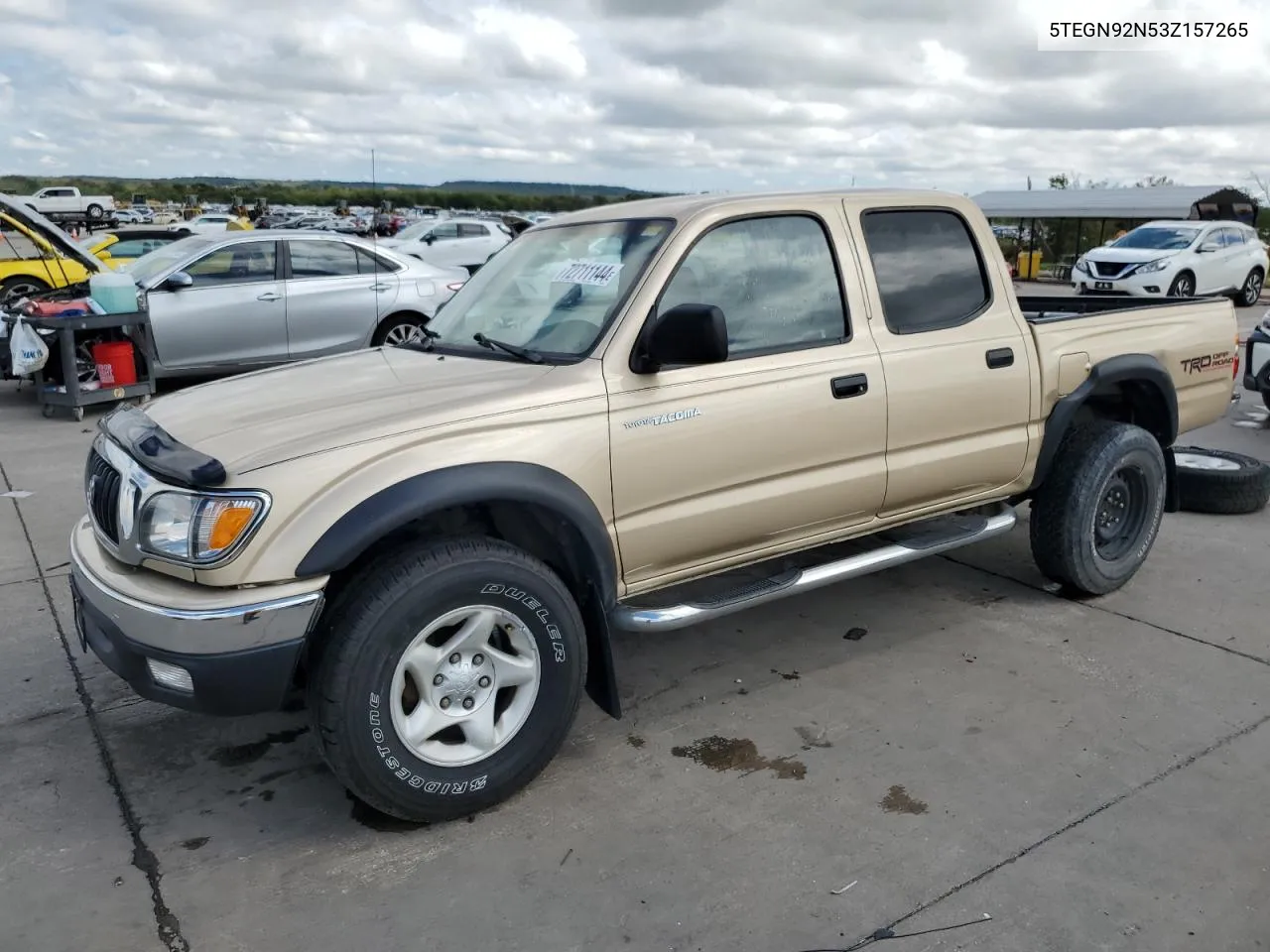 2003 Toyota Tacoma Double Cab Prerunner VIN: 5TEGN92N53Z157265 Lot: 72711144