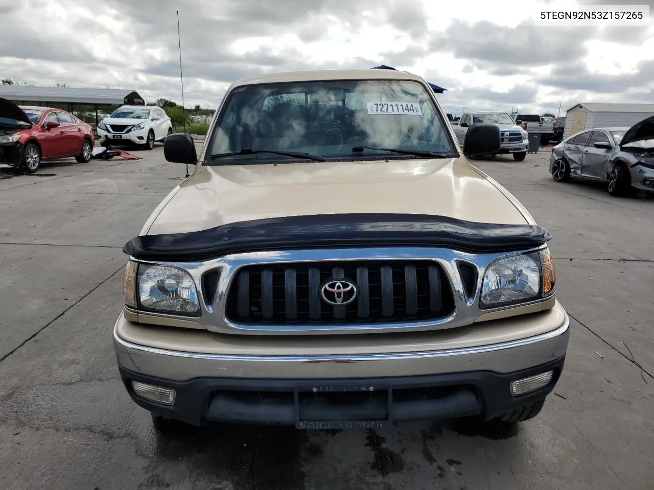 2003 Toyota Tacoma Double Cab Prerunner VIN: 5TEGN92N53Z157265 Lot: 72711144