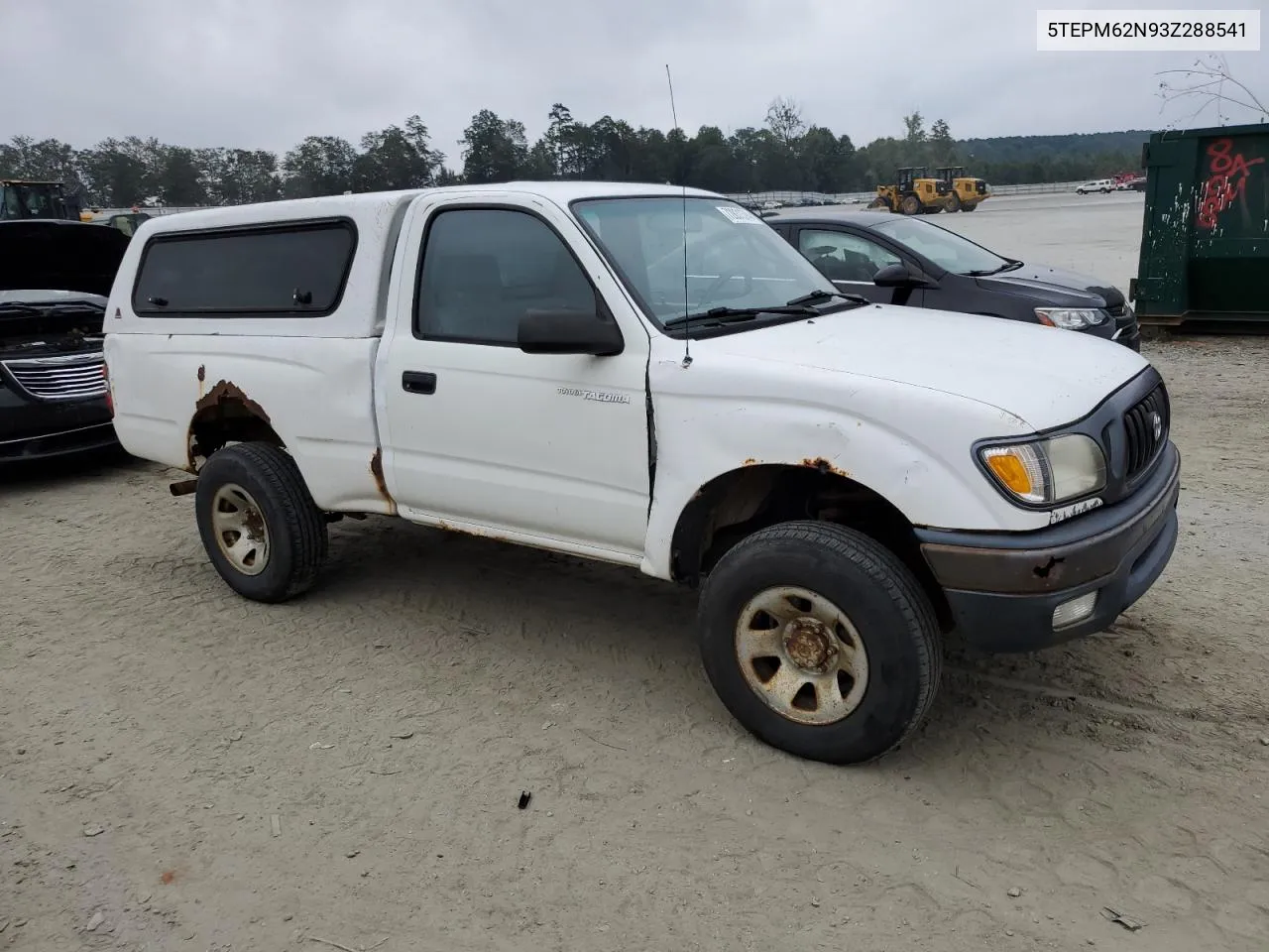 2003 Toyota Tacoma VIN: 5TEPM62N93Z288541 Lot: 72831374