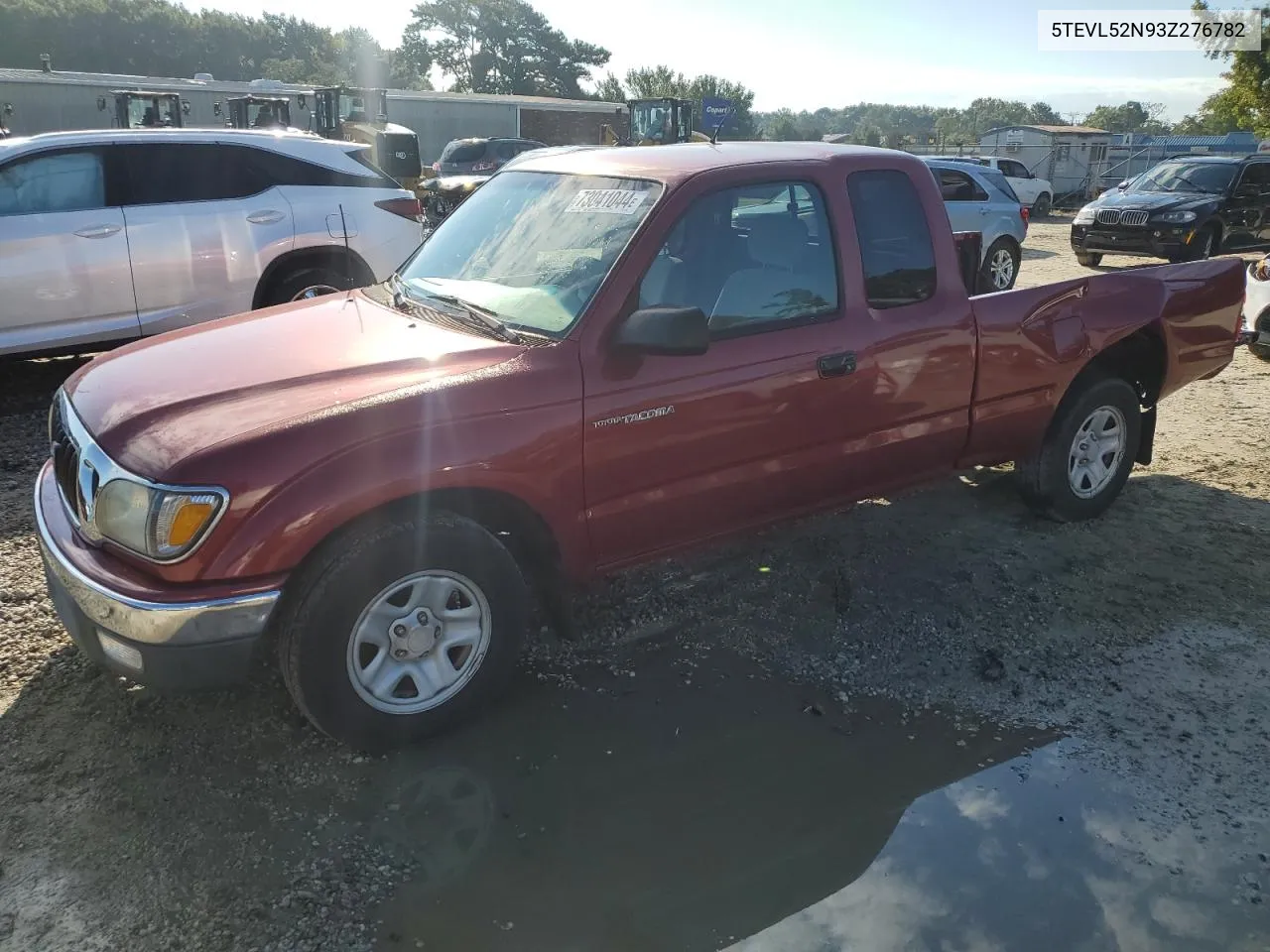 2003 Toyota Tacoma Xtracab VIN: 5TEVL52N93Z276782 Lot: 73041044