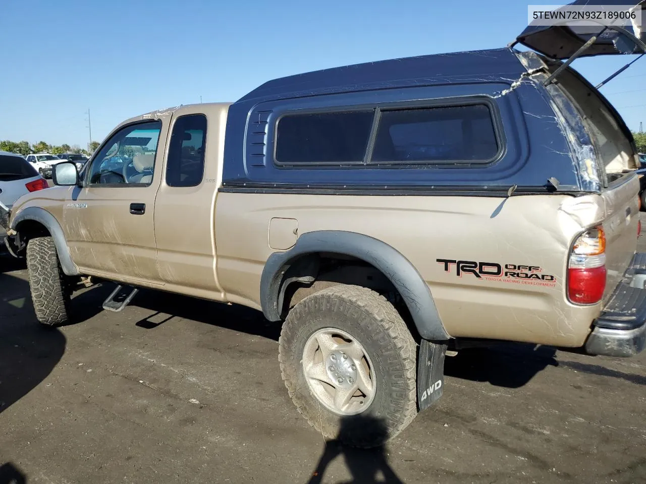 2003 Toyota Tacoma Xtracab VIN: 5TEWN72N93Z189006 Lot: 73252014