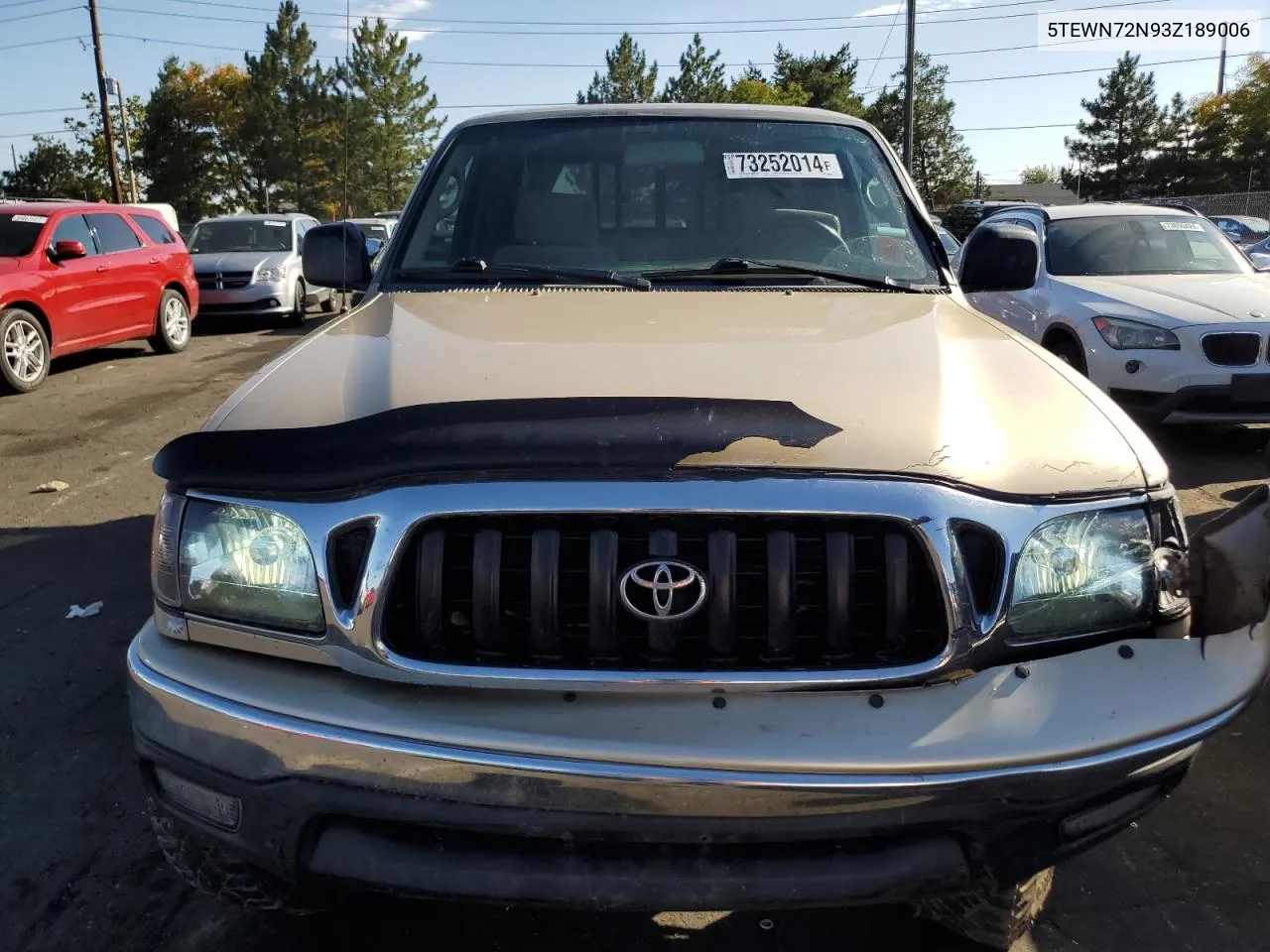 2003 Toyota Tacoma Xtracab VIN: 5TEWN72N93Z189006 Lot: 73252014