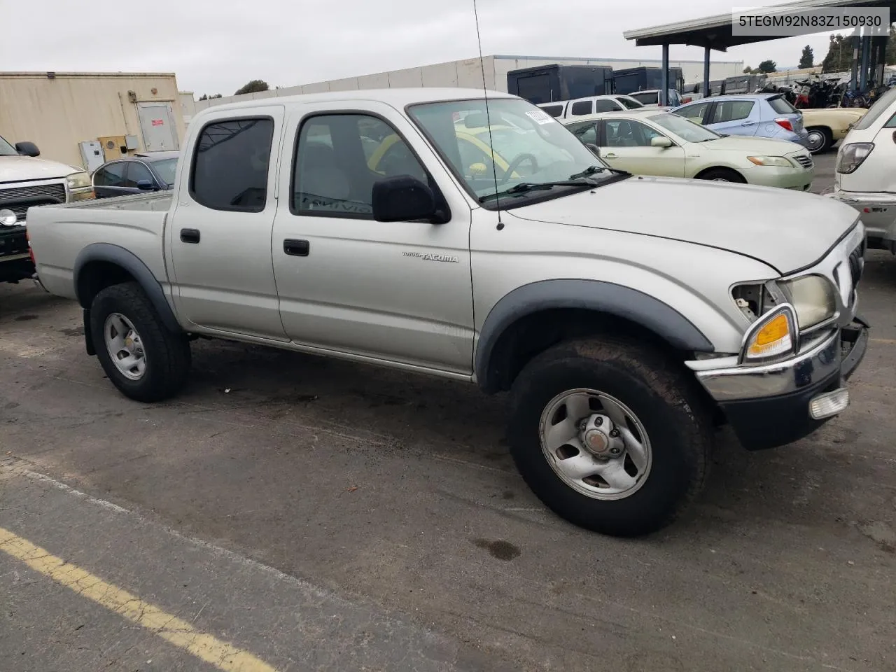 2003 Toyota Tacoma Double Cab Prerunner VIN: 5TEGM92N83Z150930 Lot: 73320824