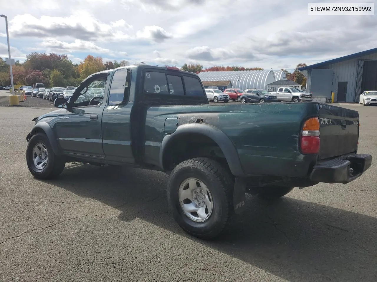 2003 Toyota Tacoma Xtracab VIN: 5TEWM72N93Z159992 Lot: 73764584