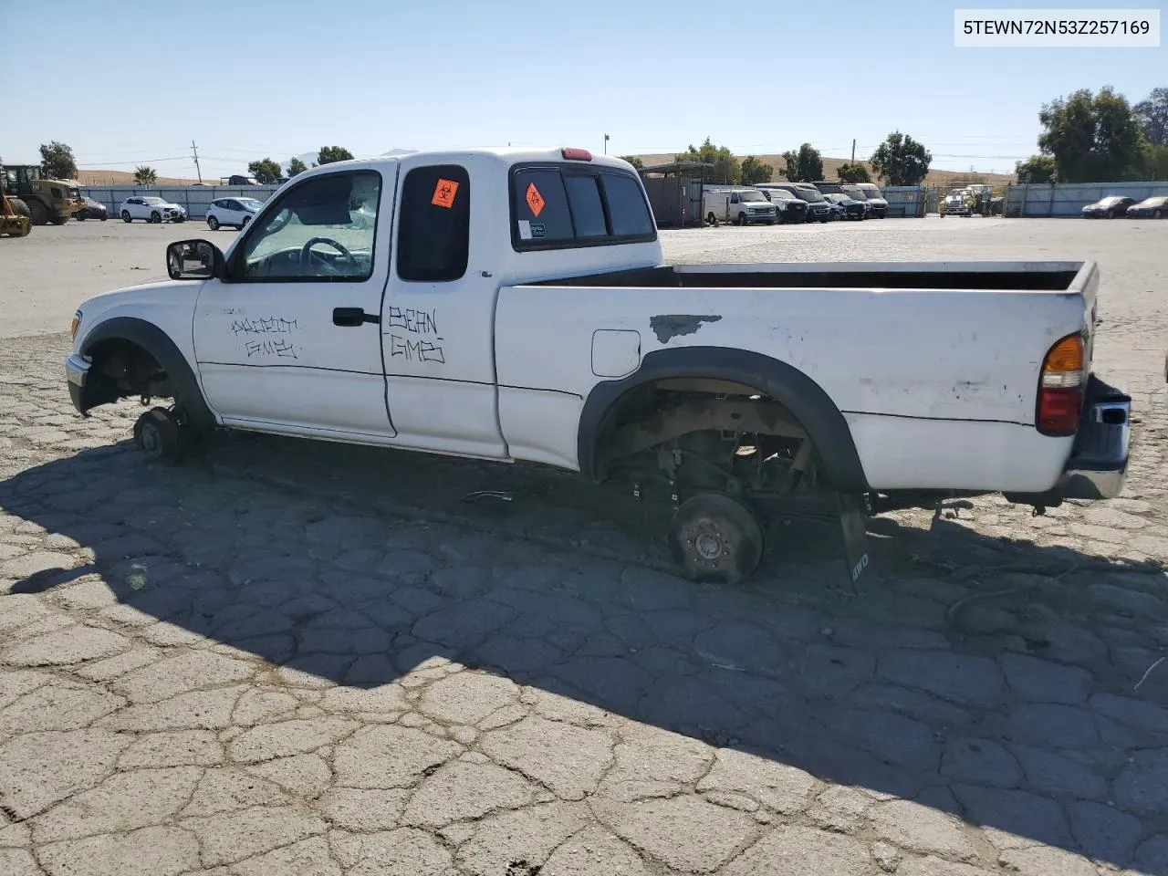 2003 Toyota Tacoma Xtracab VIN: 5TEWN72N53Z257169 Lot: 73995334