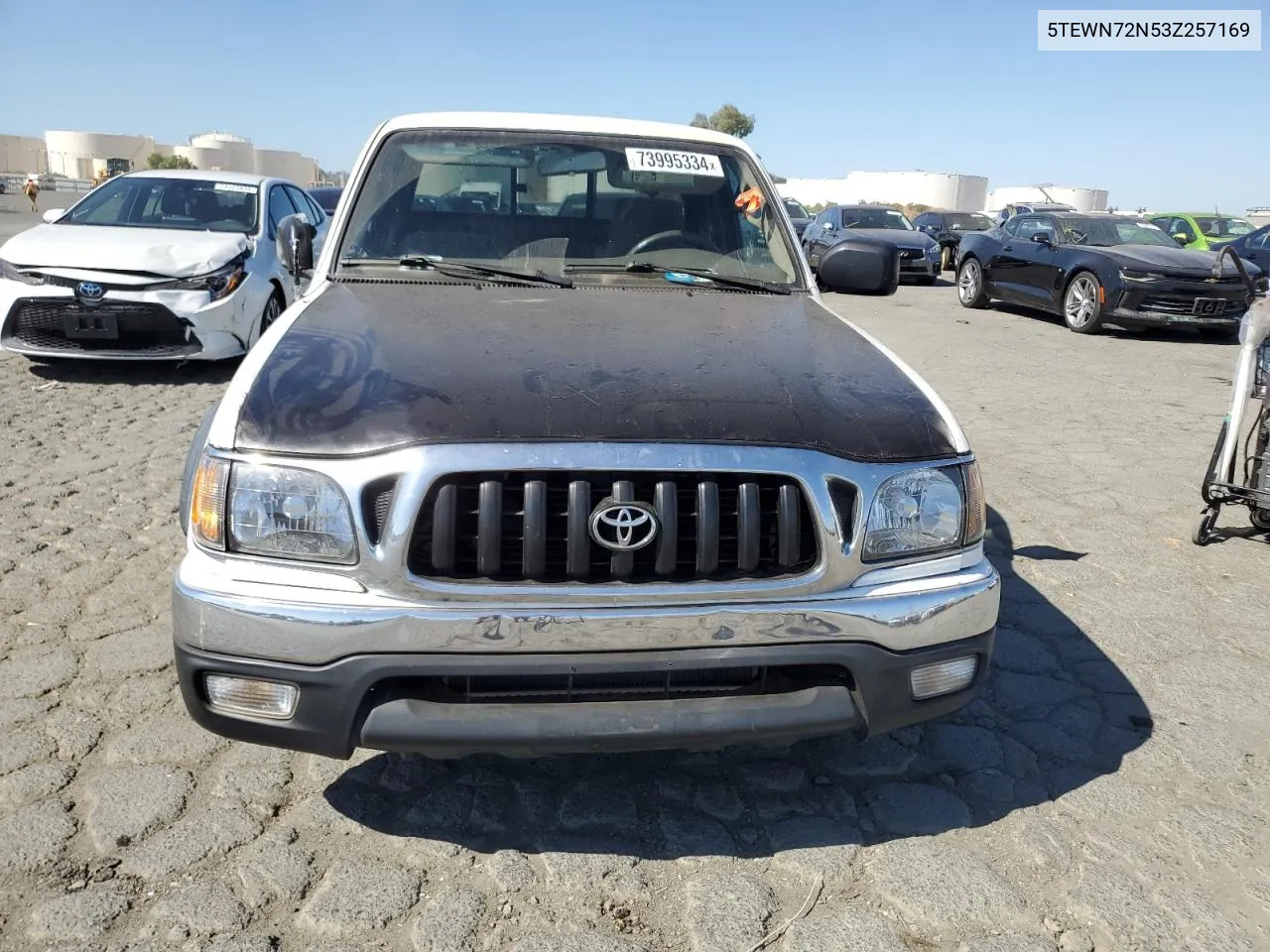 2003 Toyota Tacoma Xtracab VIN: 5TEWN72N53Z257169 Lot: 73995334