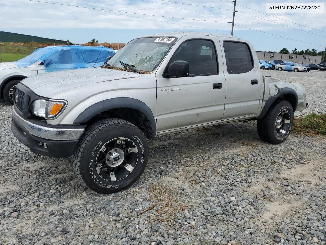 2003 Toyota Tacoma Double Cab Prerunner VIN: 5TEGN92N23Z228230 Lot: 74107054