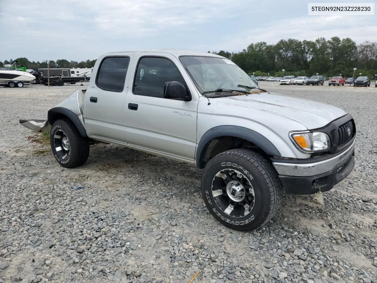 2003 Toyota Tacoma Double Cab Prerunner VIN: 5TEGN92N23Z228230 Lot: 74107054