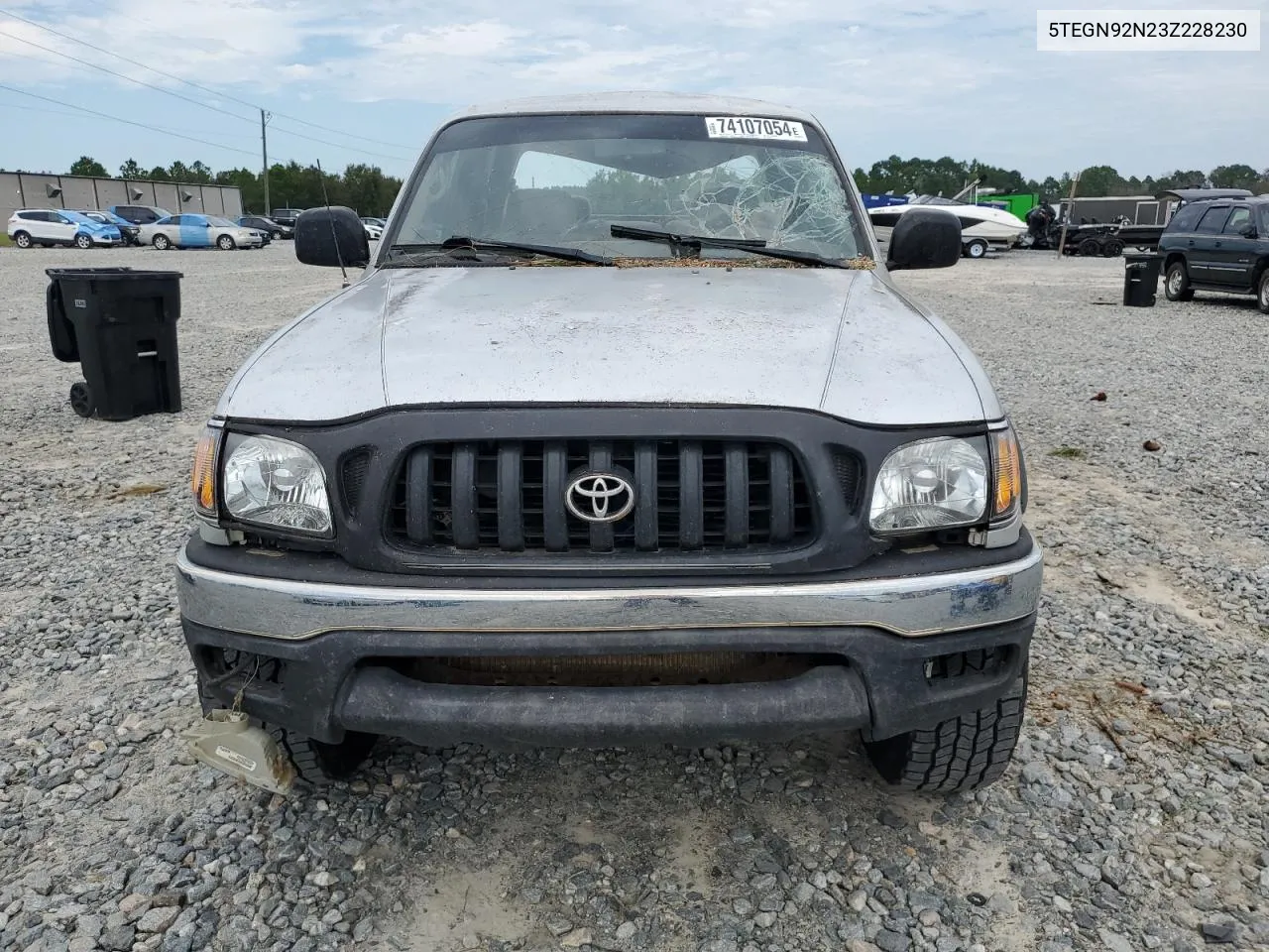 2003 Toyota Tacoma Double Cab Prerunner VIN: 5TEGN92N23Z228230 Lot: 74107054