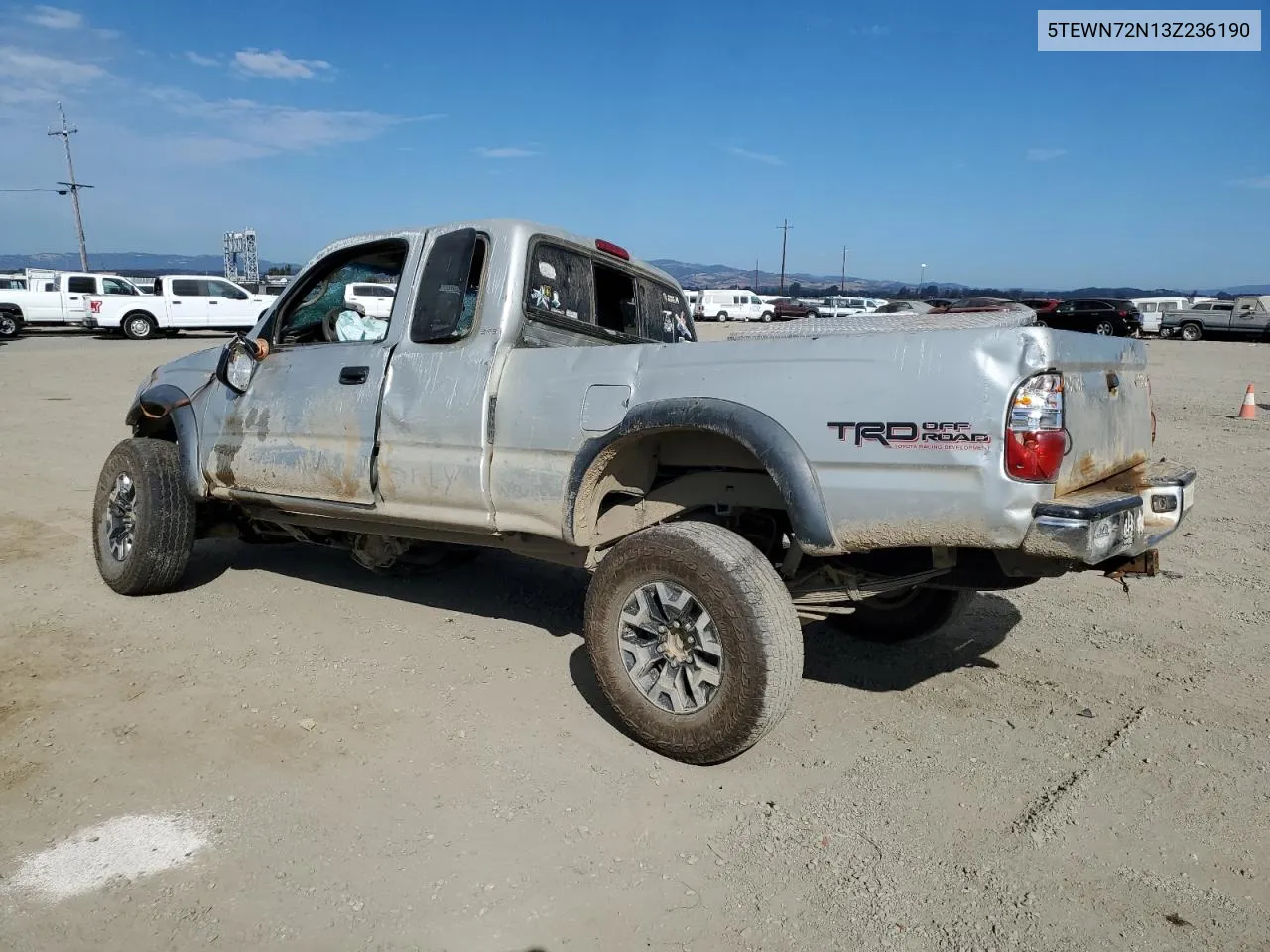 2003 Toyota Tacoma Xtracab VIN: 5TEWN72N13Z236190 Lot: 74260734