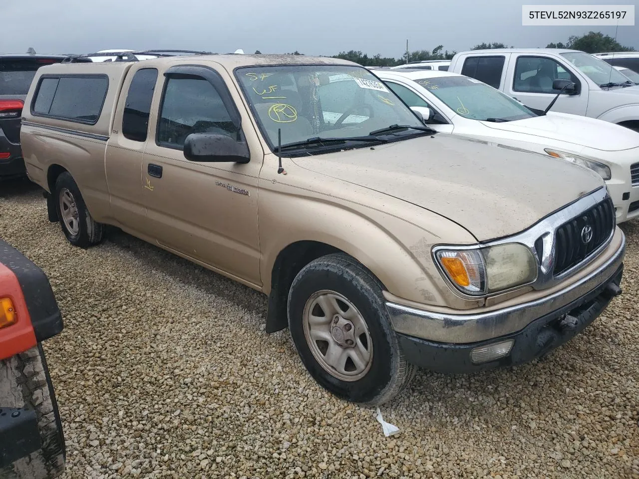 2003 Toyota Tacoma Xtracab VIN: 5TEVL52N93Z265197 Lot: 74276354