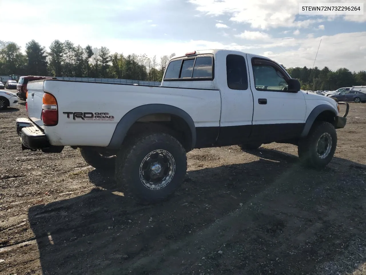 2003 Toyota Tacoma Xtracab VIN: 5TEWN72N73Z296264 Lot: 74436164