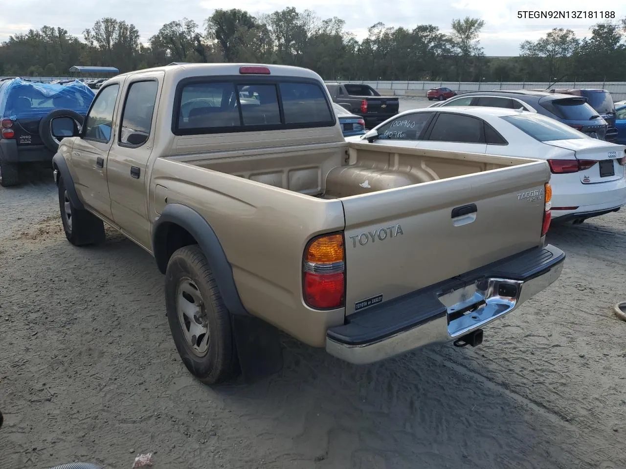 2003 Toyota Tacoma Double Cab Prerunner VIN: 5TEGN92N13Z181188 Lot: 74436914