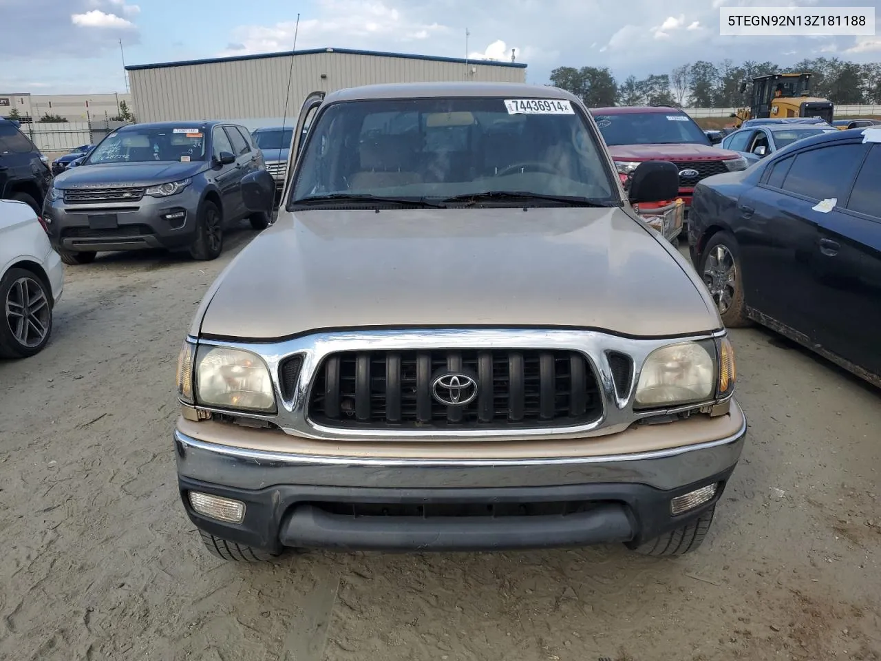 2003 Toyota Tacoma Double Cab Prerunner VIN: 5TEGN92N13Z181188 Lot: 74436914