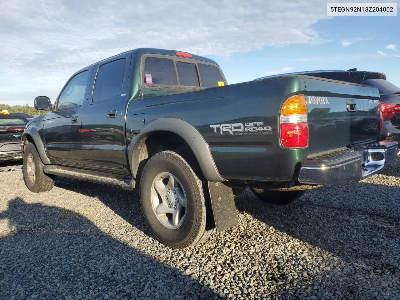 2003 Toyota Tacoma Double Cab Prerunner VIN: 5TEGN92N13Z204002 Lot: 74481784