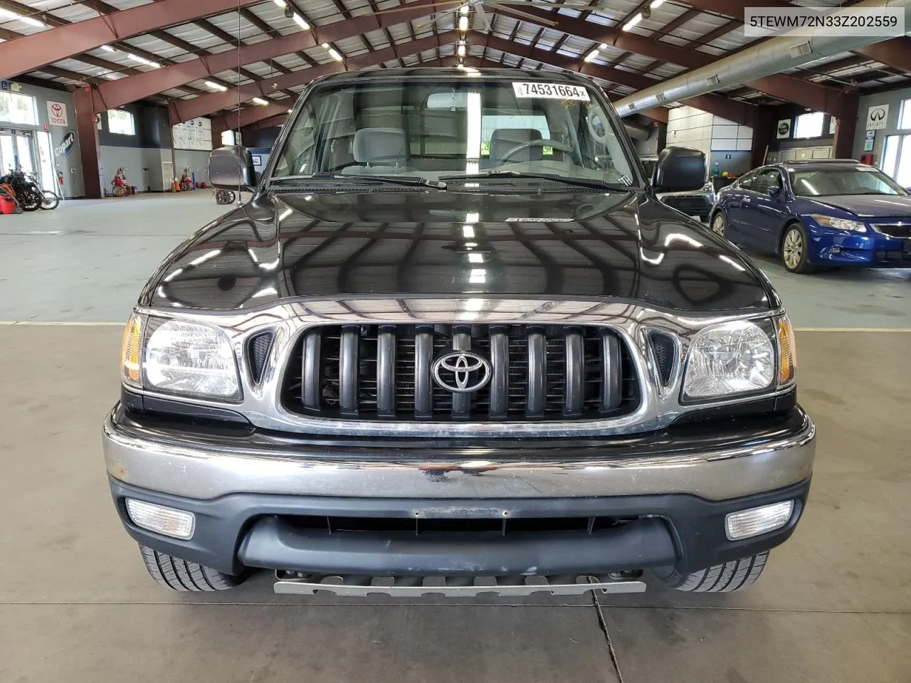 2003 Toyota Tacoma Xtracab VIN: 5TEWM72N33Z202559 Lot: 74531664