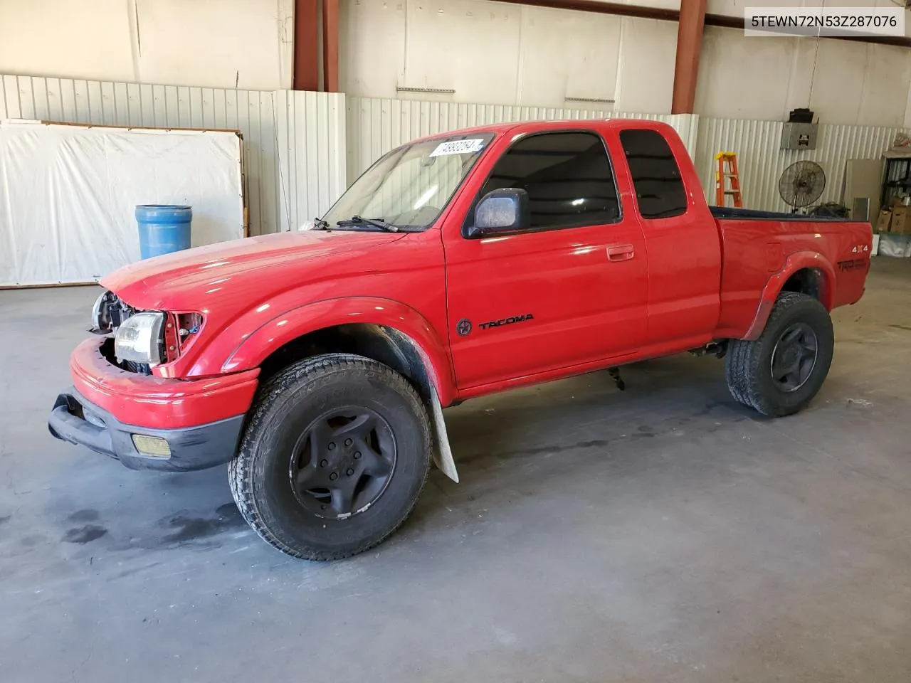 2003 Toyota Tacoma Xtracab VIN: 5TEWN72N53Z287076 Lot: 74993254