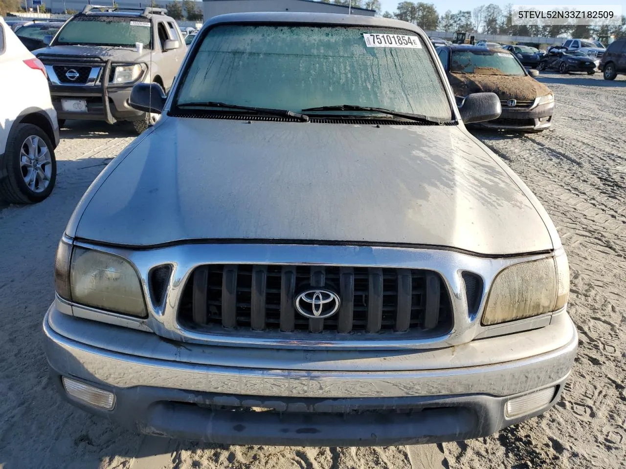 2003 Toyota Tacoma Xtracab VIN: 5TEVL52N33Z182509 Lot: 75101854