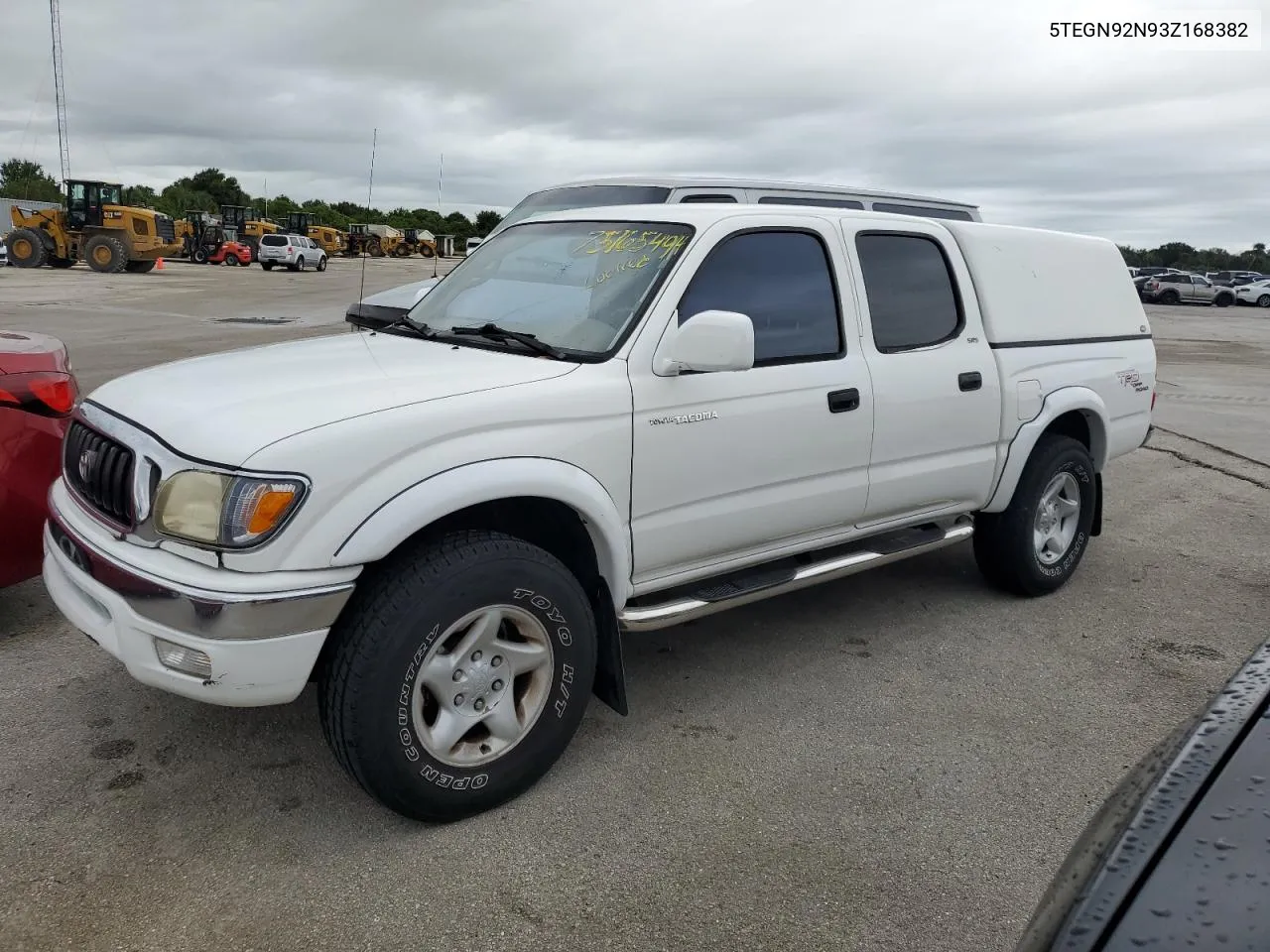 2003 Toyota Tacoma Double Cab Prerunner VIN: 5TEGN92N93Z168382 Lot: 75165494