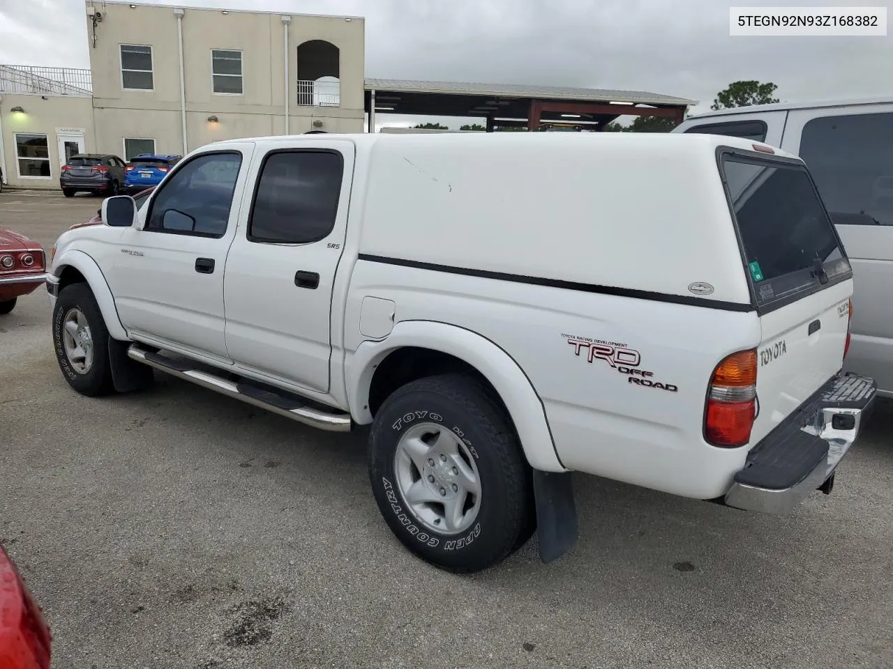 2003 Toyota Tacoma Double Cab Prerunner VIN: 5TEGN92N93Z168382 Lot: 75165494