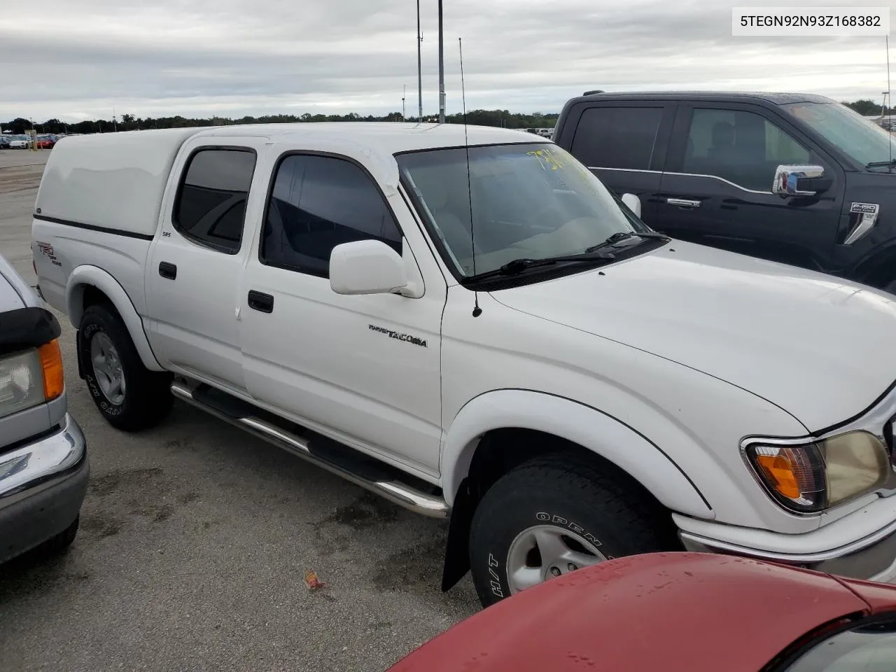 2003 Toyota Tacoma Double Cab Prerunner VIN: 5TEGN92N93Z168382 Lot: 75165494