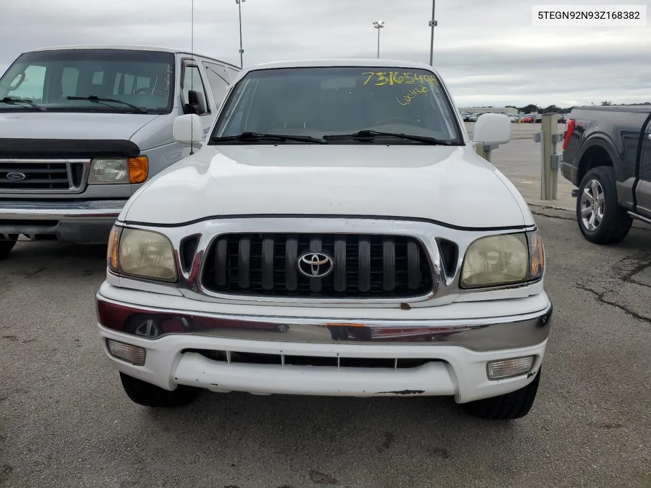 2003 Toyota Tacoma Double Cab Prerunner VIN: 5TEGN92N93Z168382 Lot: 75165494