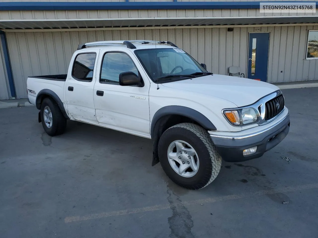 2003 Toyota Tacoma Double Cab Prerunner VIN: 5TEGN92N43Z145768 Lot: 75251694