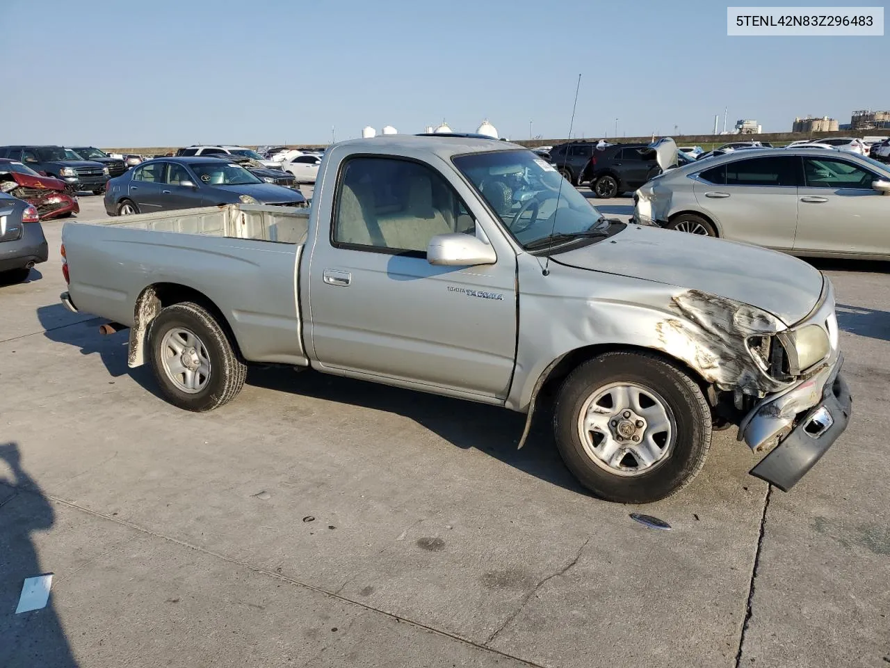 2003 Toyota Tacoma VIN: 5TENL42N83Z296483 Lot: 75332794