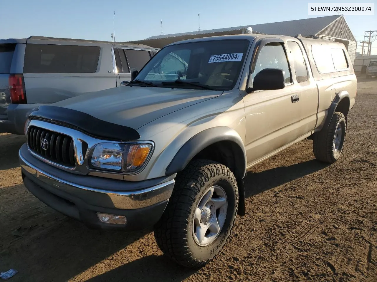 2003 Toyota Tacoma Xtracab VIN: 5TEWN72N53Z300974 Lot: 75544004