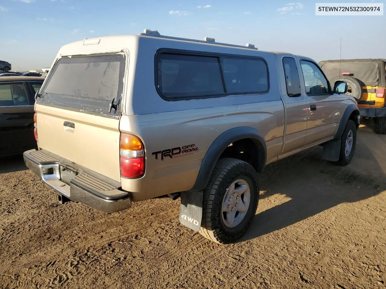 2003 Toyota Tacoma Xtracab VIN: 5TEWN72N53Z300974 Lot: 75544004