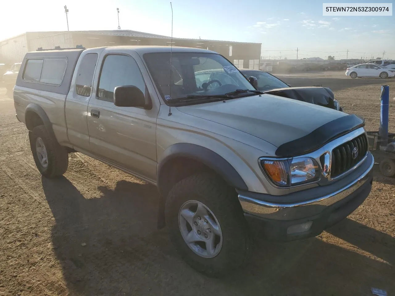 2003 Toyota Tacoma Xtracab VIN: 5TEWN72N53Z300974 Lot: 75544004