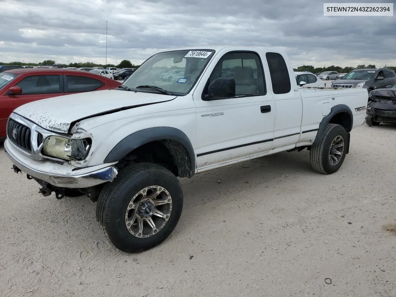 2003 Toyota Tacoma Xtracab VIN: 5TEWN72N43Z262394 Lot: 75618644