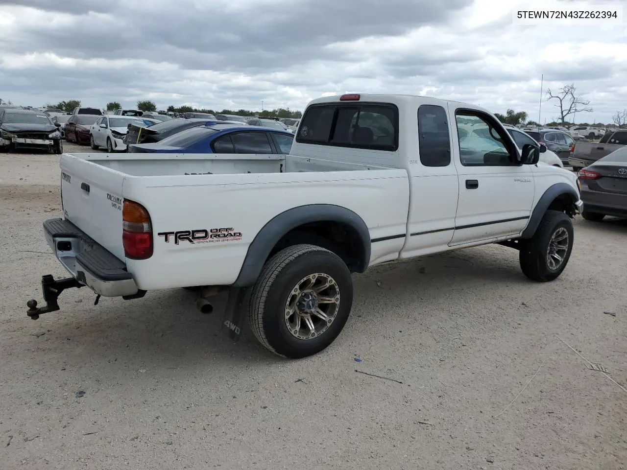 2003 Toyota Tacoma Xtracab VIN: 5TEWN72N43Z262394 Lot: 75618644