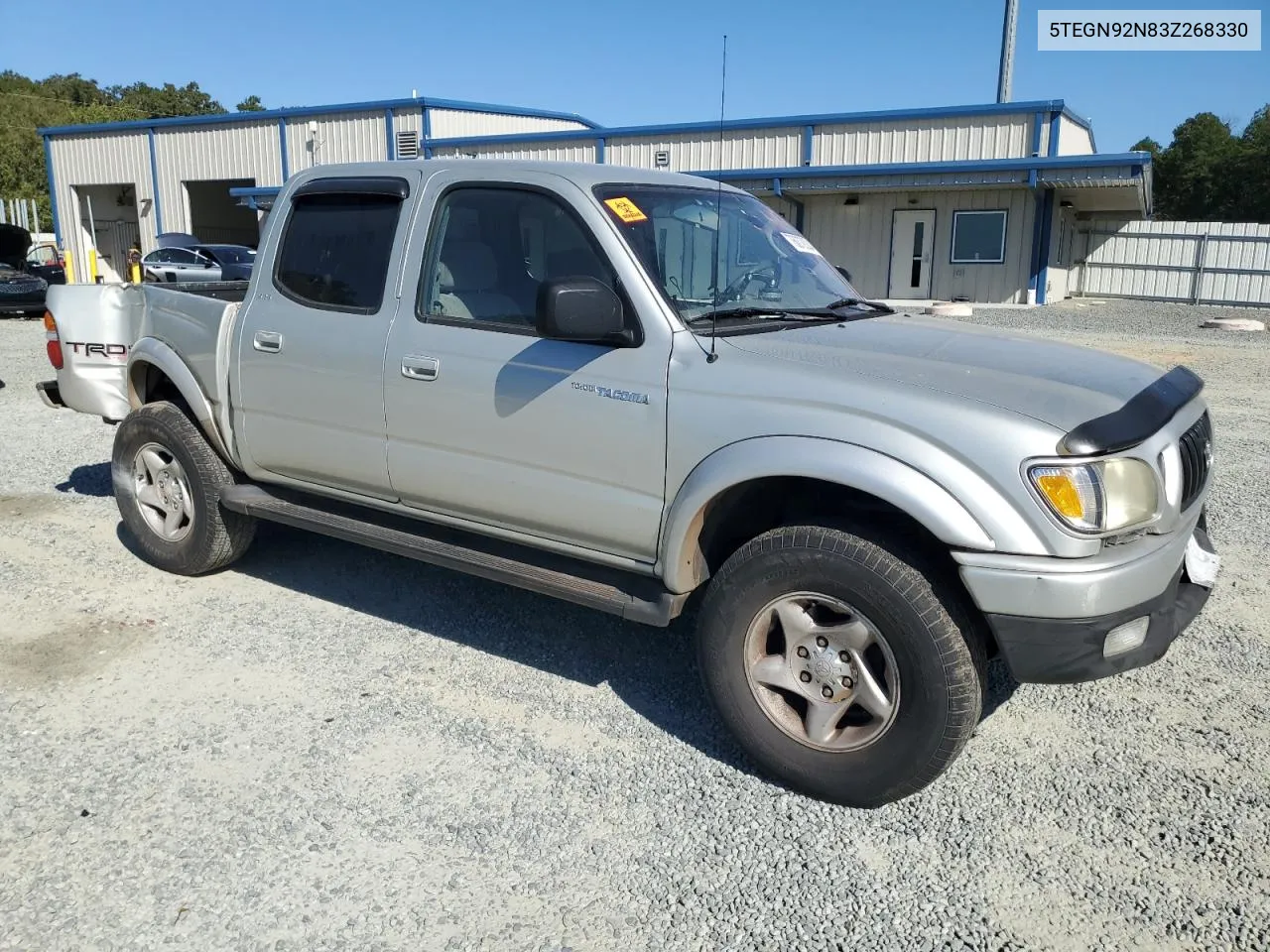 2003 Toyota Tacoma Double Cab Prerunner VIN: 5TEGN92N83Z268330 Lot: 76072004