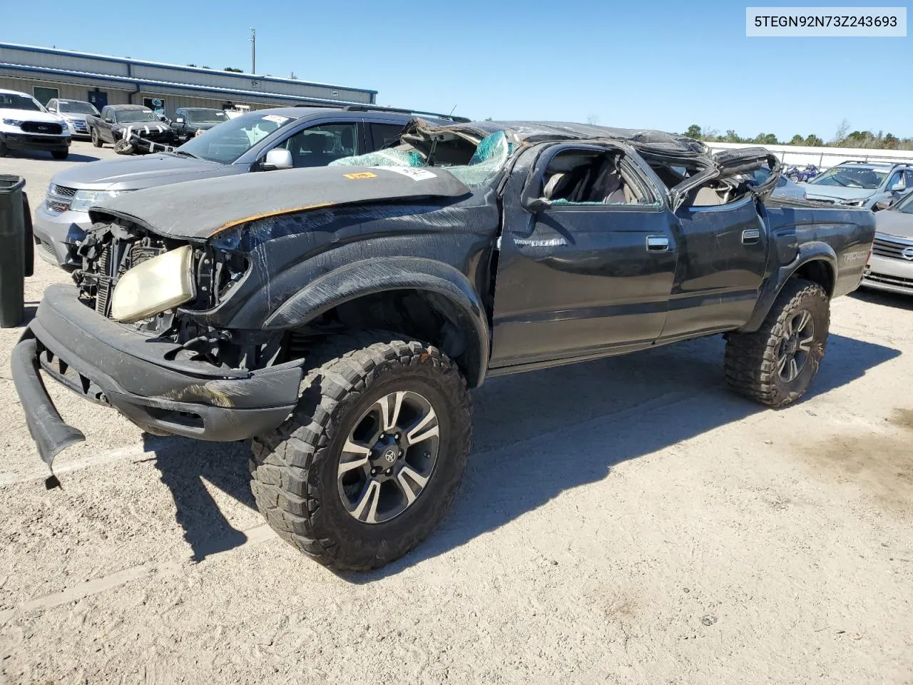 2003 Toyota Tacoma Double Cab Prerunner VIN: 5TEGN92N73Z243693 Lot: 76117404